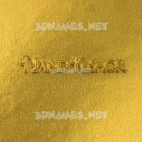 nand kishor in All Gold style - 3D name wallpaper