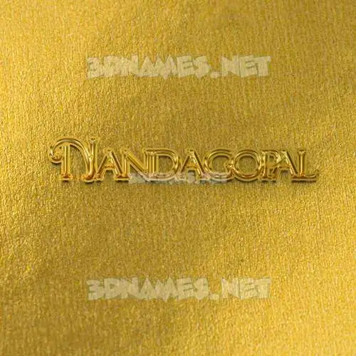 nandagopal in All Gold style - 3D name wallpaper nandagopal in All Gold style - 3D name wallpaper