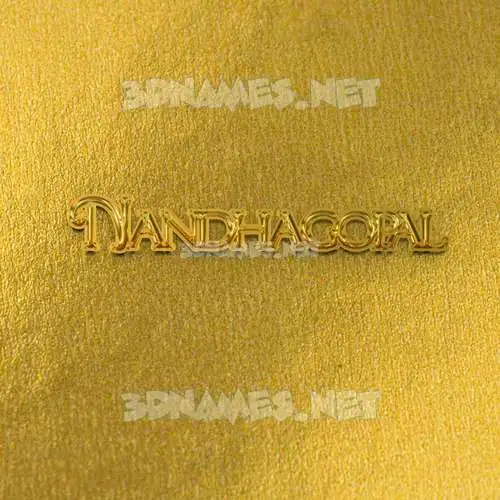 nandhagopal in All Gold style - 3D name wallpaper nandhagopal in All Gold style - 3D name wallpaper
