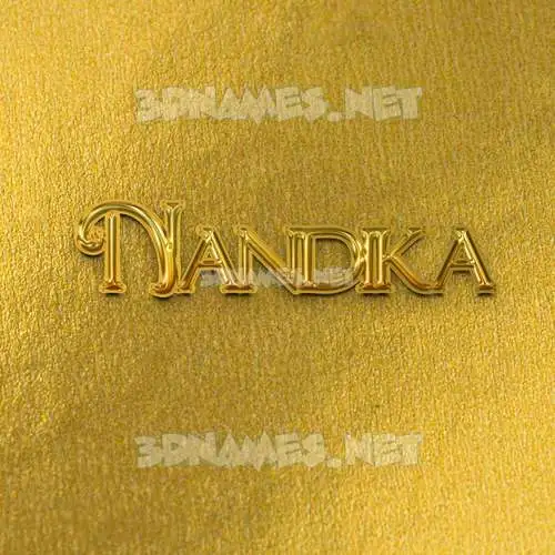 nandika in All Gold style - 3D name wallpaper nandika in All Gold style - 3D name wallpaper