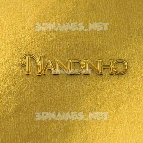 nandinho in All Gold style - 3D name wallpaper nandinho in All Gold style - 3D name wallpaper