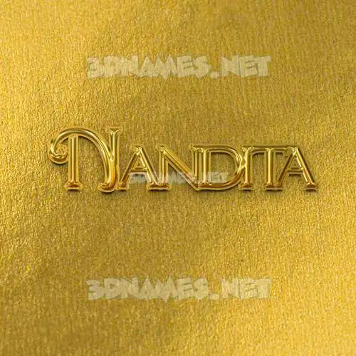 nandita in All Gold style - 3D name wallpaper nandita in All Gold style - 3D name wallpaper