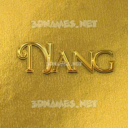 nang in All Gold style - 3D name wallpaper nang in All Gold style - 3D name wallpaper