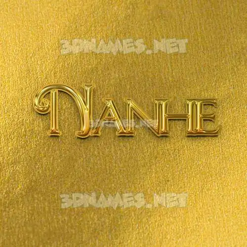 nanhe in All Gold style - 3D name wallpaper nanhe in All Gold style - 3D name wallpaper