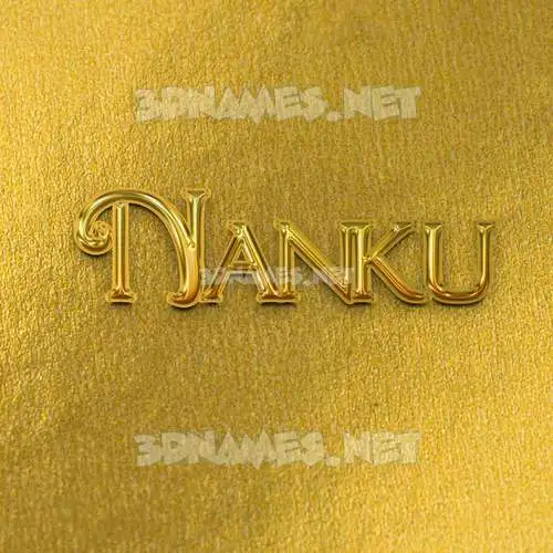 nanku in All Gold style - 3D name wallpaper nanku in All Gold style - 3D name wallpaper