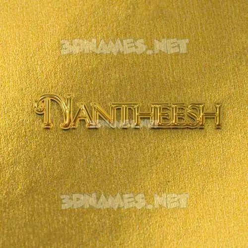 nantheesh in All Gold style - 3D name wallpaper nantheesh in All Gold style - 3D name wallpaper
