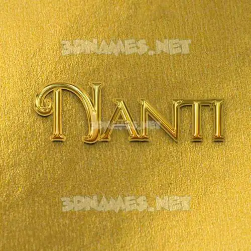 nanti in All Gold style - 3D name wallpaper nanti in All Gold style - 3D name wallpaper