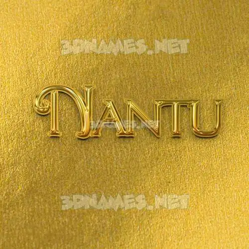 nantu in All Gold style - 3D name wallpaper nantu in All Gold style - 3D name wallpaper