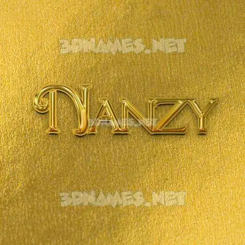 nanzy in All Gold style - 3D name wallpaper nanzy in All Gold style - 3D name wallpaper
