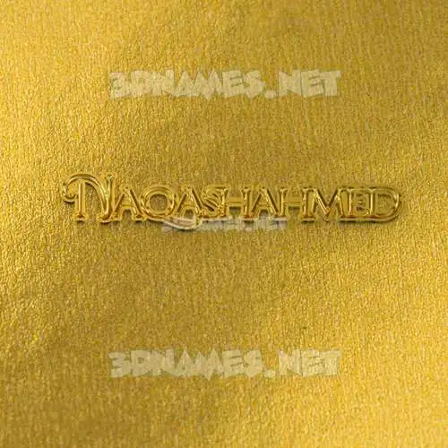 naqashahmed in All Gold style - 3D name wallpaper naqashahmed in All Gold style - 3D name wallpaper