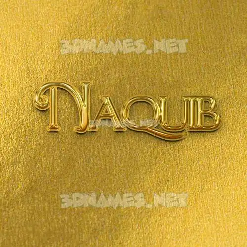 naquib in All Gold style - 3D name wallpaper naquib in All Gold style - 3D name wallpaper