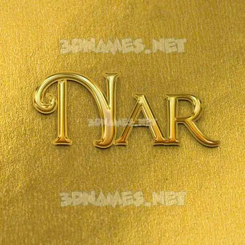 nar in All Gold style - 3D name wallpaper nar in All Gold style - 3D name wallpaper