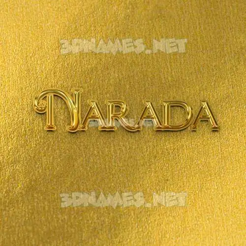 narada in All Gold style - 3D name wallpaper narada in All Gold style - 3D name wallpaper