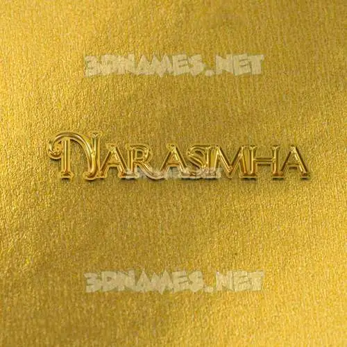 narasimha in All Gold style - 3D name wallpaper narasimha in All Gold style - 3D name wallpaper