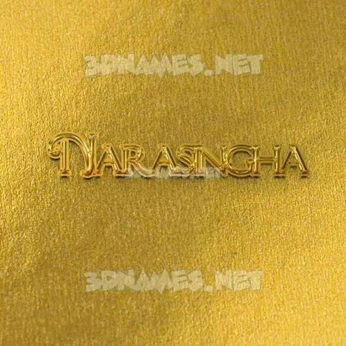 narasingha in All Gold style - 3D name wallpaper narasingha in All Gold style - 3D name wallpaper