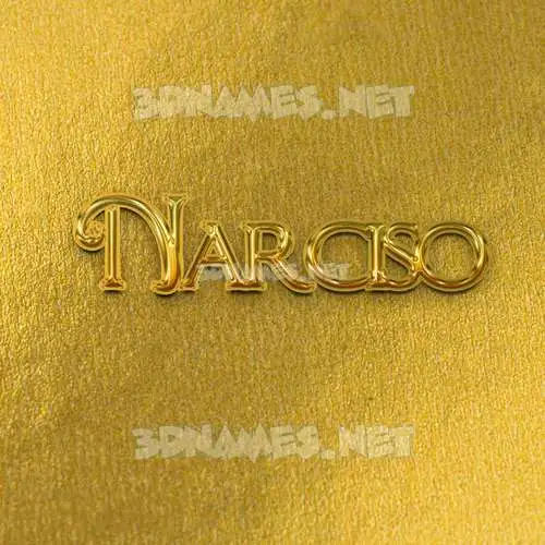narciso in All Gold style - 3D name wallpaper narciso in All Gold style - 3D name wallpaper