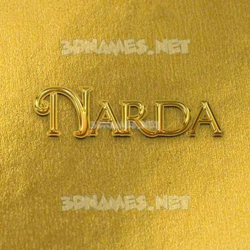 narda in All Gold style - 3D name wallpaper narda in All Gold style - 3D name wallpaper