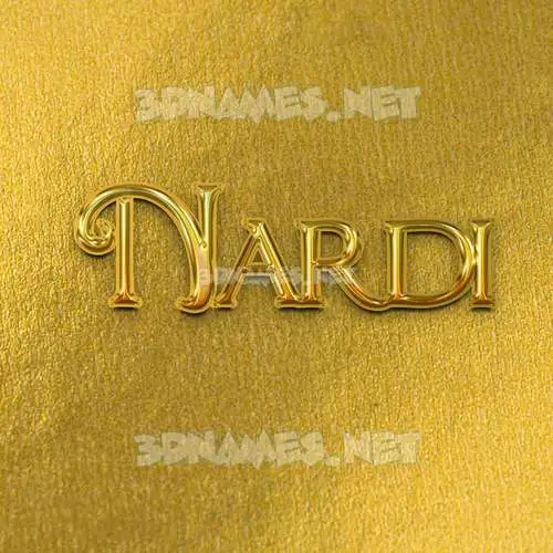 nardi in All Gold style - 3D name wallpaper nardi in All Gold style - 3D name wallpaper