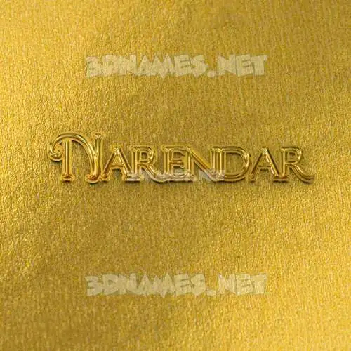 narendar in All Gold style - 3D name wallpaper narendar in All Gold style - 3D name wallpaper