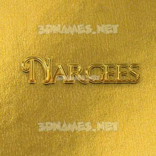 nargees in All Gold style - 3D name wallpaper nargees in All Gold style - 3D name wallpaper