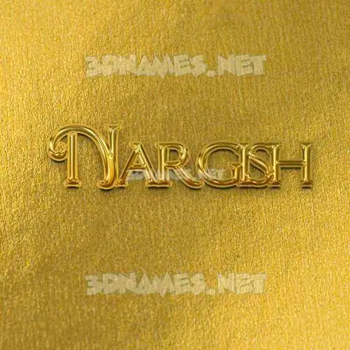 nargish in All Gold style - 3D name wallpaper nargish in All Gold style - 3D name wallpaper