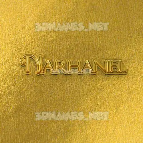 narhaniel in All Gold style - 3D name wallpaper narhaniel in All Gold style - 3D name wallpaper