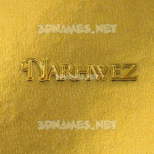 narhwez in All Gold style - 3D name wallpaper narhwez in All Gold style - 3D name wallpaper
