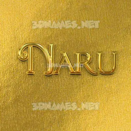 naru in All Gold style - 3D name wallpaper naru in All Gold style - 3D name wallpaper