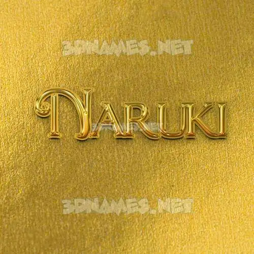 naruki in All Gold style - 3D name wallpaper naruki in All Gold style - 3D name wallpaper