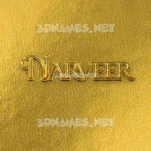 narveer in All Gold style - 3D name wallpaper narveer in All Gold style - 3D name wallpaper
