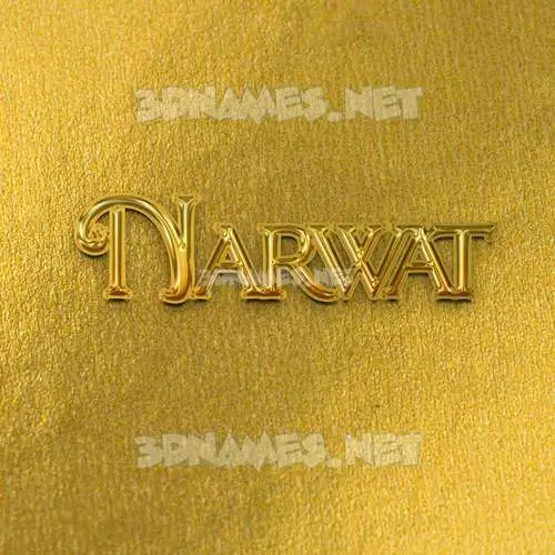 narwat in All Gold style - 3D name wallpaper narwat in All Gold style - 3D name wallpaper