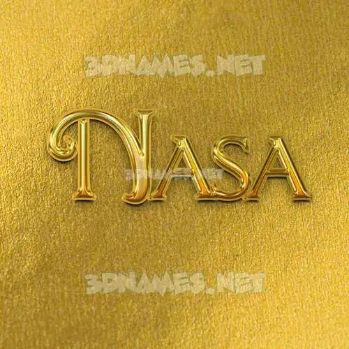 nasa in All Gold style - 3D name wallpaper nasa in All Gold style - 3D name wallpaper