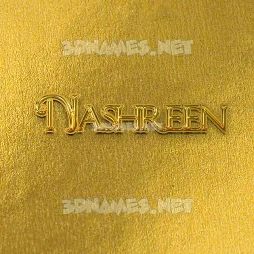 nashreen in All Gold style - 3D name wallpaper nashreen in All Gold style - 3D name wallpaper