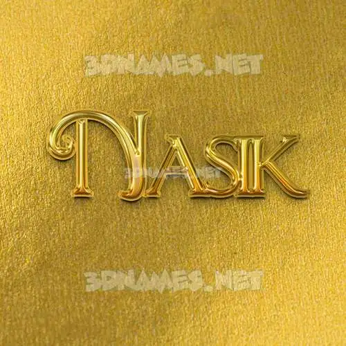nasik in All Gold style - 3D name wallpaper nasik in All Gold style - 3D name wallpaper