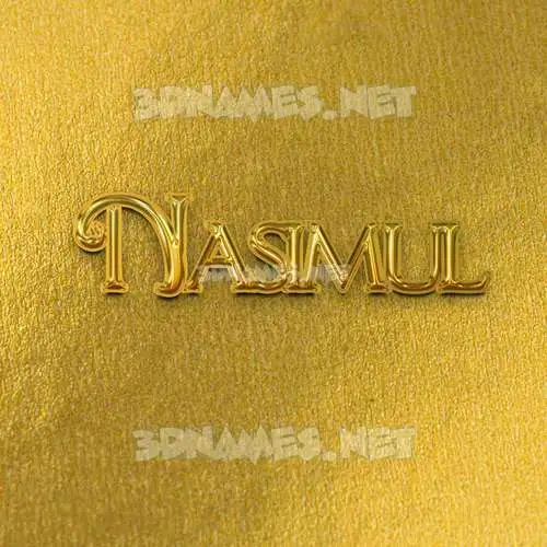 nasimul in All Gold style - 3D name wallpaper nasimul in All Gold style - 3D name wallpaper