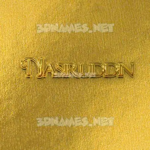 nasiruddin in All Gold style - 3D name wallpaper nasiruddin in All Gold style - 3D name wallpaper