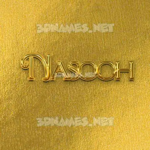 nasooh in All Gold style - 3D name wallpaper nasooh in All Gold style - 3D name wallpaper