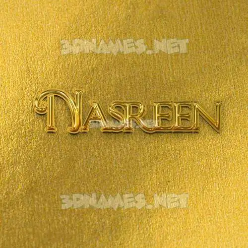 nasreen in All Gold style - 3D name wallpaper nasreen in All Gold style - 3D name wallpaper