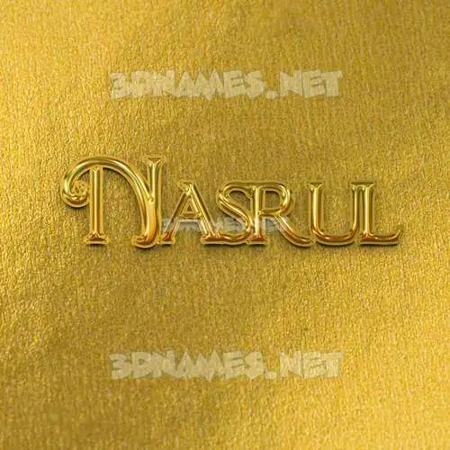 nasrul in All Gold style - 3D name wallpaper nasrul in All Gold style - 3D name wallpaper