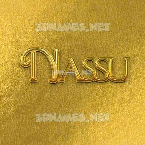 nassu in All Gold style - 3D name wallpaper nassu in All Gold style - 3D name wallpaper