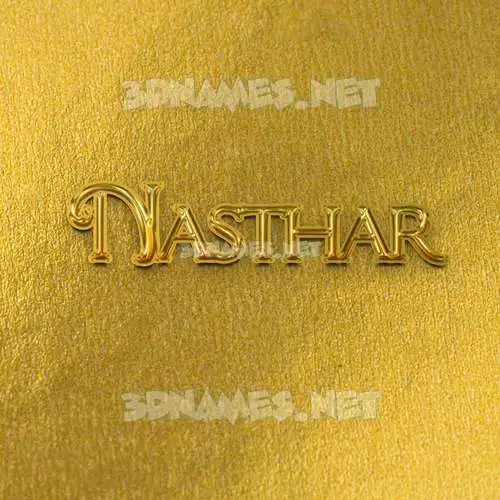 nasthar in All Gold style - 3D name wallpaper nasthar in All Gold style - 3D name wallpaper
