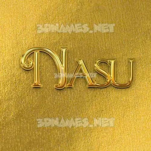 nasu in All Gold style - 3D name wallpaper nasu in All Gold style - 3D name wallpaper