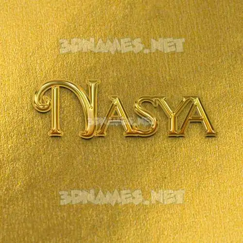 nasya in All Gold style - 3D name wallpaper nasya in All Gold style - 3D name wallpaper