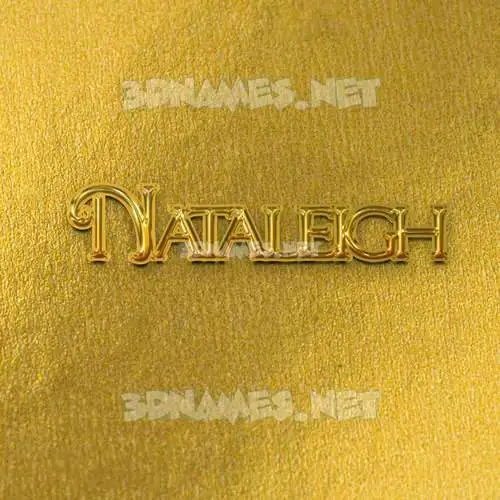 nataleigh in All Gold style - 3D name wallpaper nataleigh in All Gold style - 3D name wallpaper