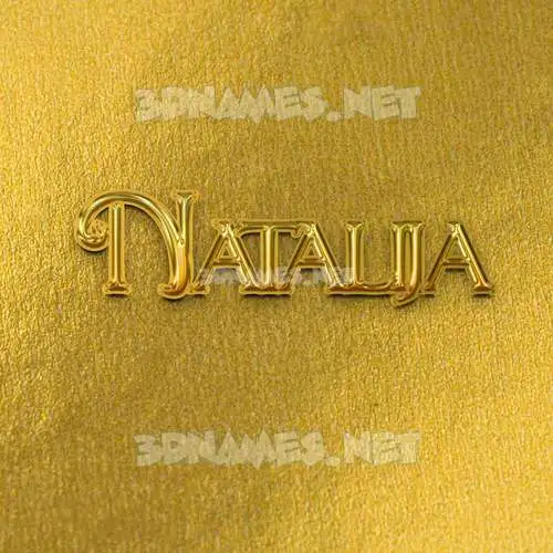 natalija in All Gold style - 3D name wallpaper natalija in All Gold style - 3D name wallpaper