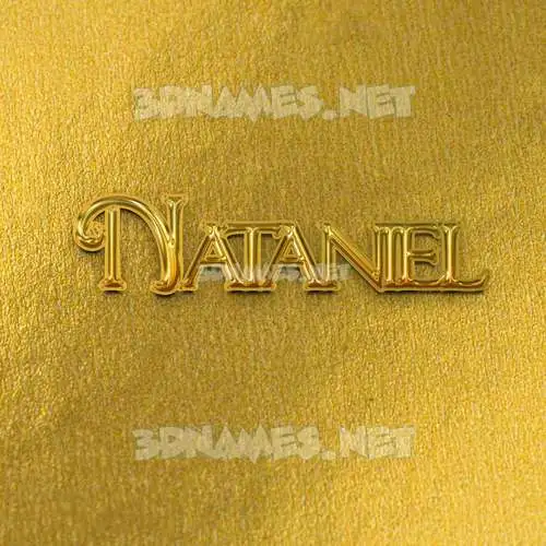 nataniel in All Gold style - 3D name wallpaper nataniel in All Gold style - 3D name wallpaper