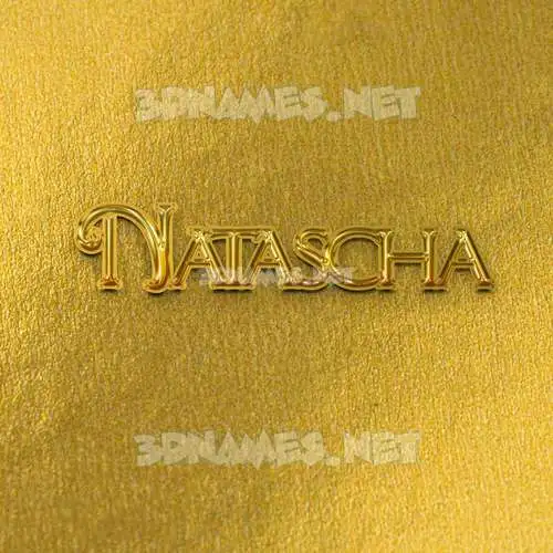 natascha in All Gold style - 3D name wallpaper natascha in All Gold style - 3D name wallpaper