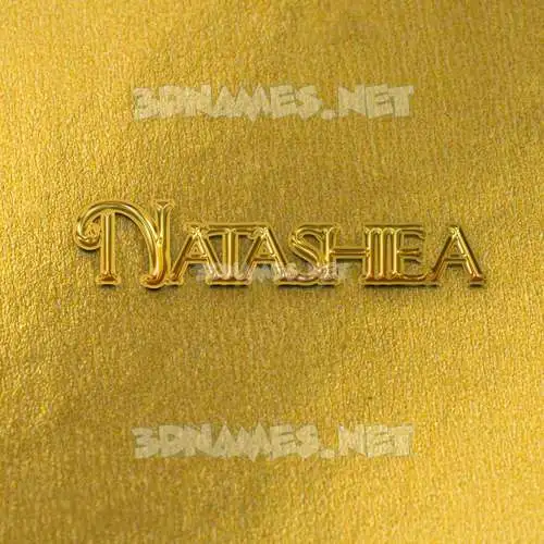 natashiea in All Gold style - 3D name wallpaper natashiea in All Gold style - 3D name wallpaper