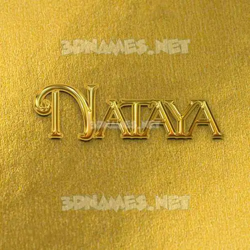 nataya in All Gold style - 3D name wallpaper nataya in All Gold style - 3D name wallpaper