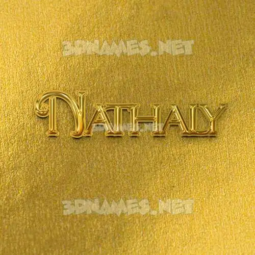 nathaly in All Gold style - 3D name wallpaper nathaly in All Gold style - 3D name wallpaper